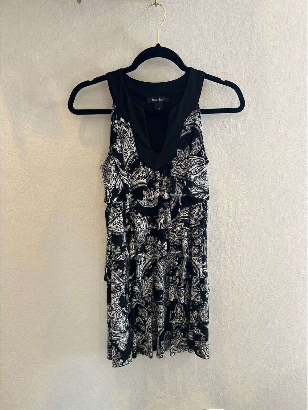 Y2K Ruffle Babydoll Paisley Dress